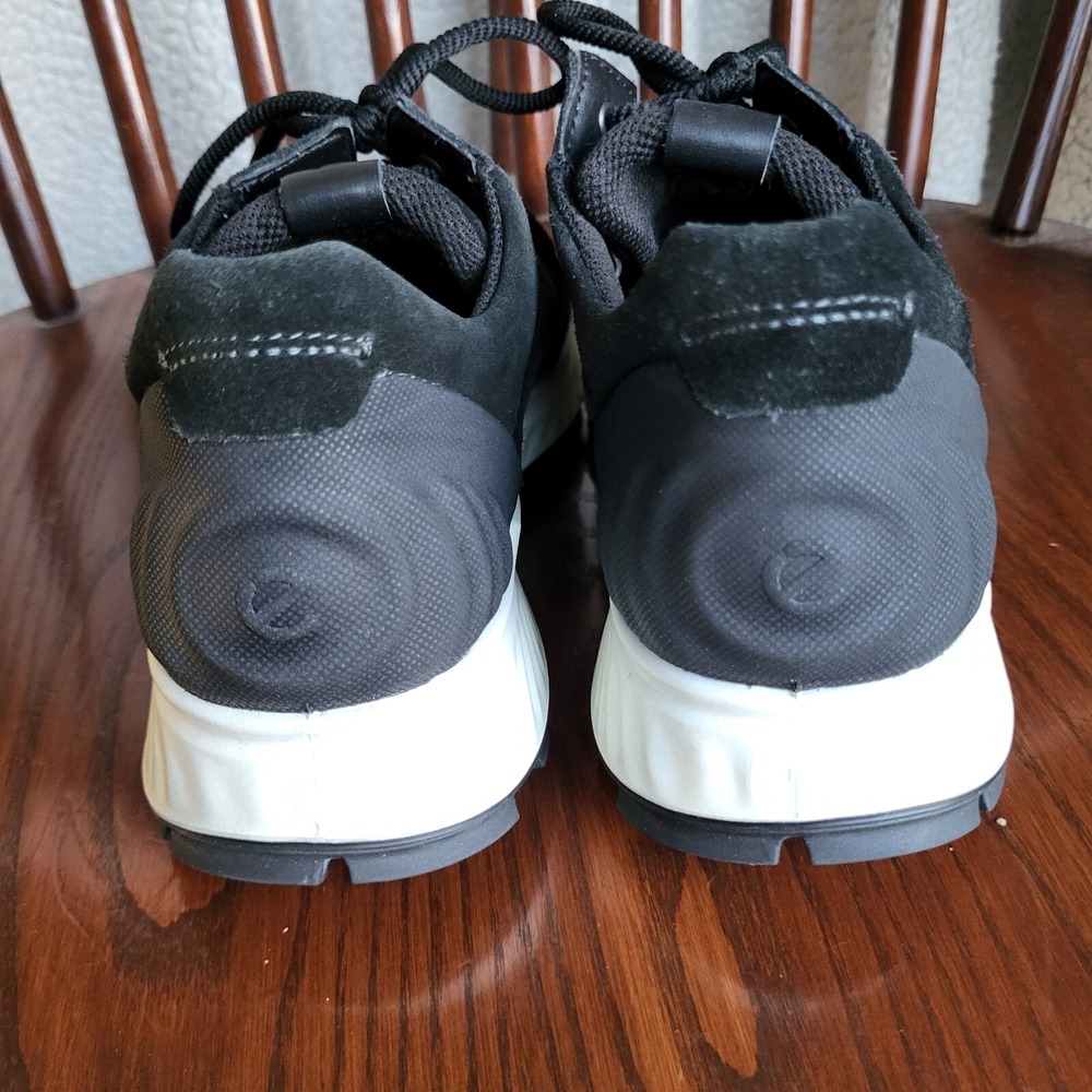 ECCO Exostrike Shoes Womens 9-9.5 EU 41 Black Suede Leather Phorene Hiking Walk - Picture 9 of 11